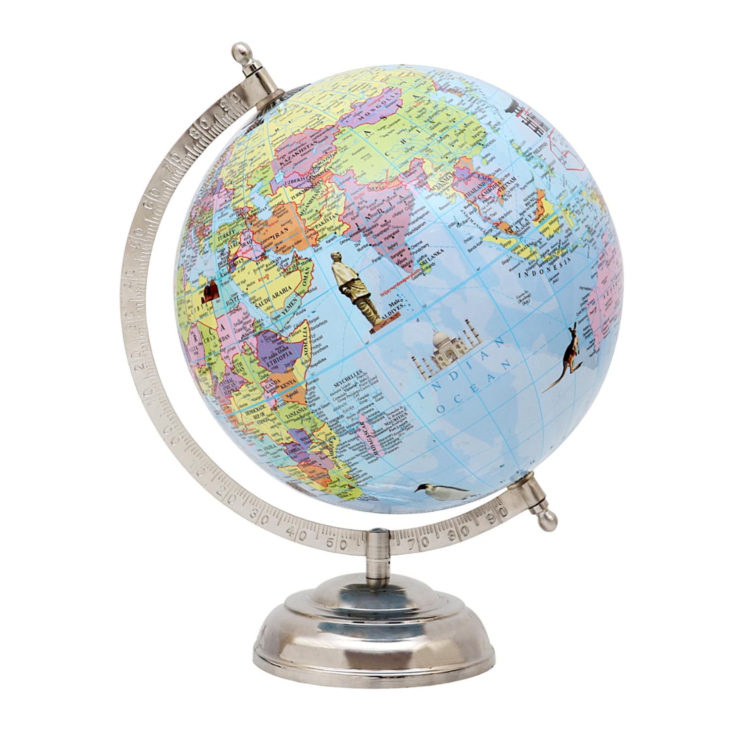 See full amazon price history chart for RECKMART 8 inches World Globe Antique Decorative Desktop Globe Rotating Earth Geography Globe with Metal Base Educational Globe for Office and School Gift RECKMART 8 inches World Globe Antique Decorative Desktop Globe Rotating Earth Geography Globe with Metal Base Educational Globe for Office and School Gift (B0C8YFBKGT) Amazon Price History, Amazon Price Tracker