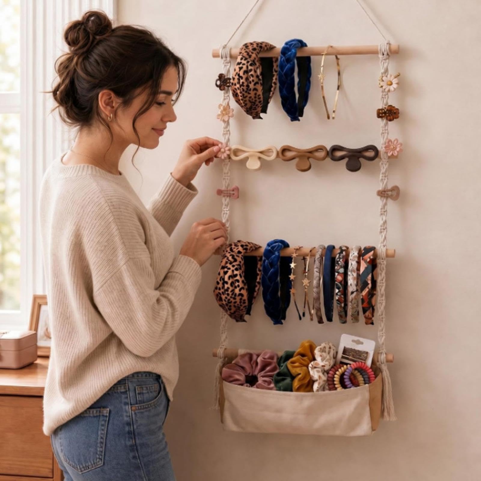 Porta per capelli | Organizer per per ragazze | Espositore da