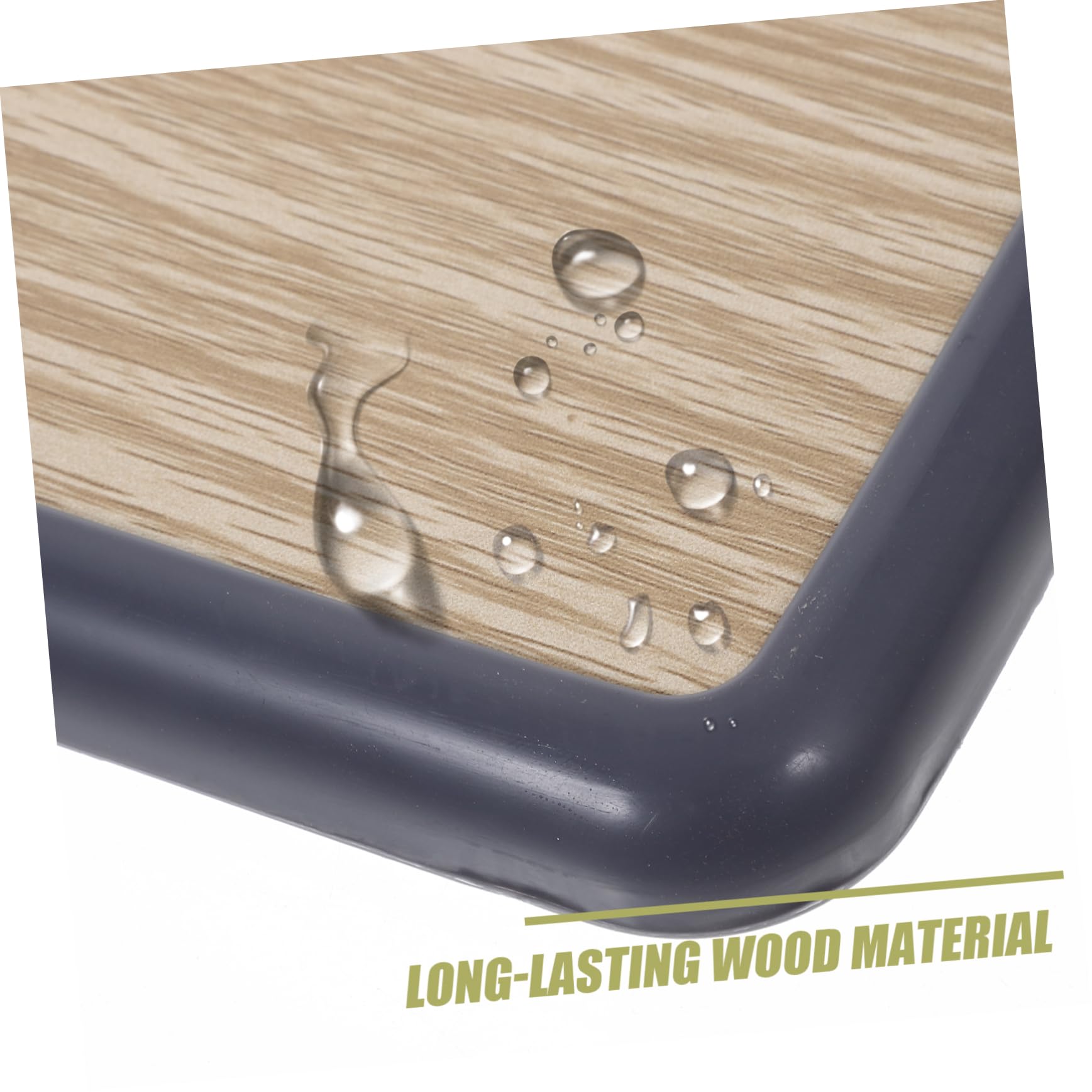 Garneck Classroom Seat Replacement 34x24cm Wooden Stool Seat Home Stool Part Elegant Style Scratch Resistant