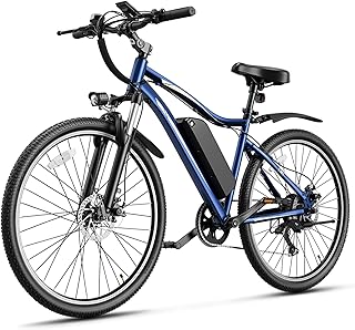 Heybike Electric Bike for Adults, 1200W Peak Brushless Motor, up to 50Miles, 28mph Max Speed Electric Mountain Bike, 480WH Removable Battery Ebike, 27.5'' Tires, 7-Speed and Front Suspension