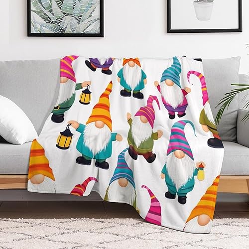 Miniatura 3 de Manta de invierno con copos de nieve, acogedora y suave, manta de Navidad para sofá, silla, cama, manta térmica de viaje de 80 x 60 pulgadas,