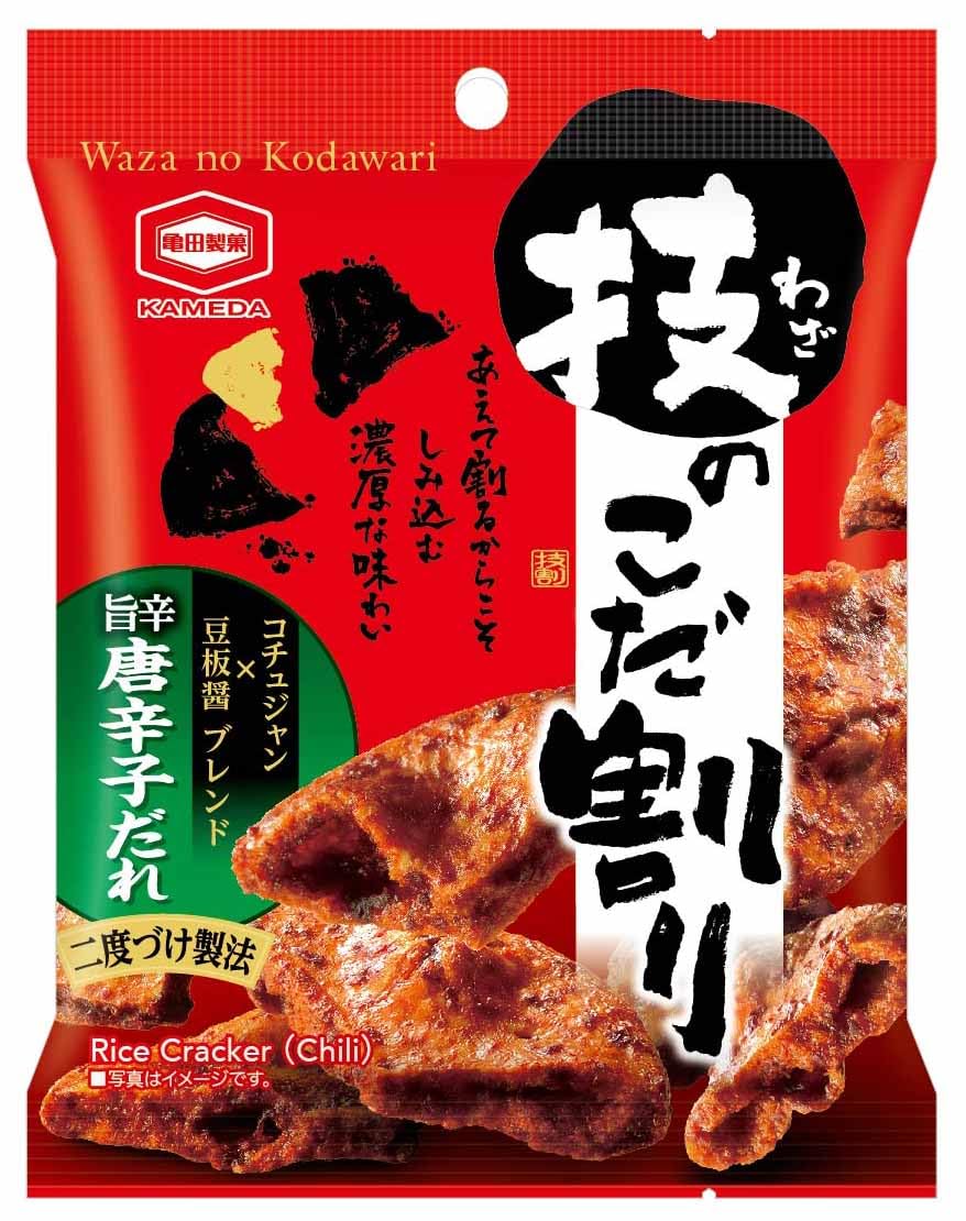 Amazon.co.jp: 亀田製菓 技のこだ割り旨辛とうがらし 40g×12袋 : 食品