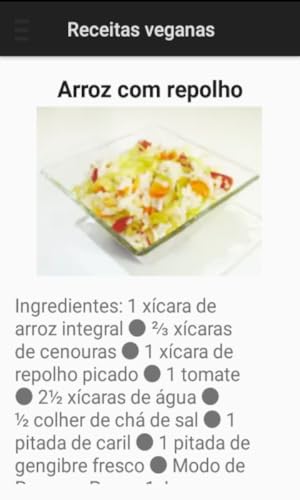 Receitas veganas