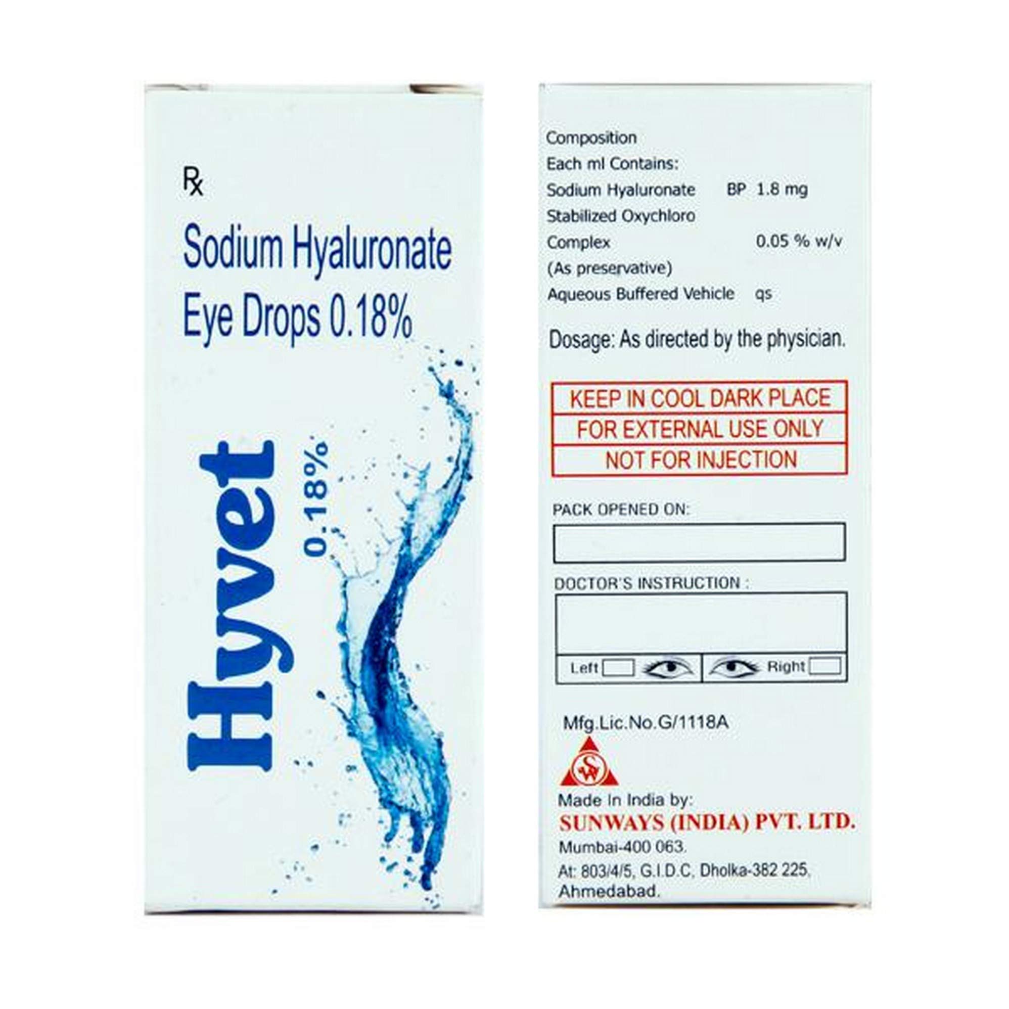 Hyvet Eye - Bottle Of 5 Ml Drops