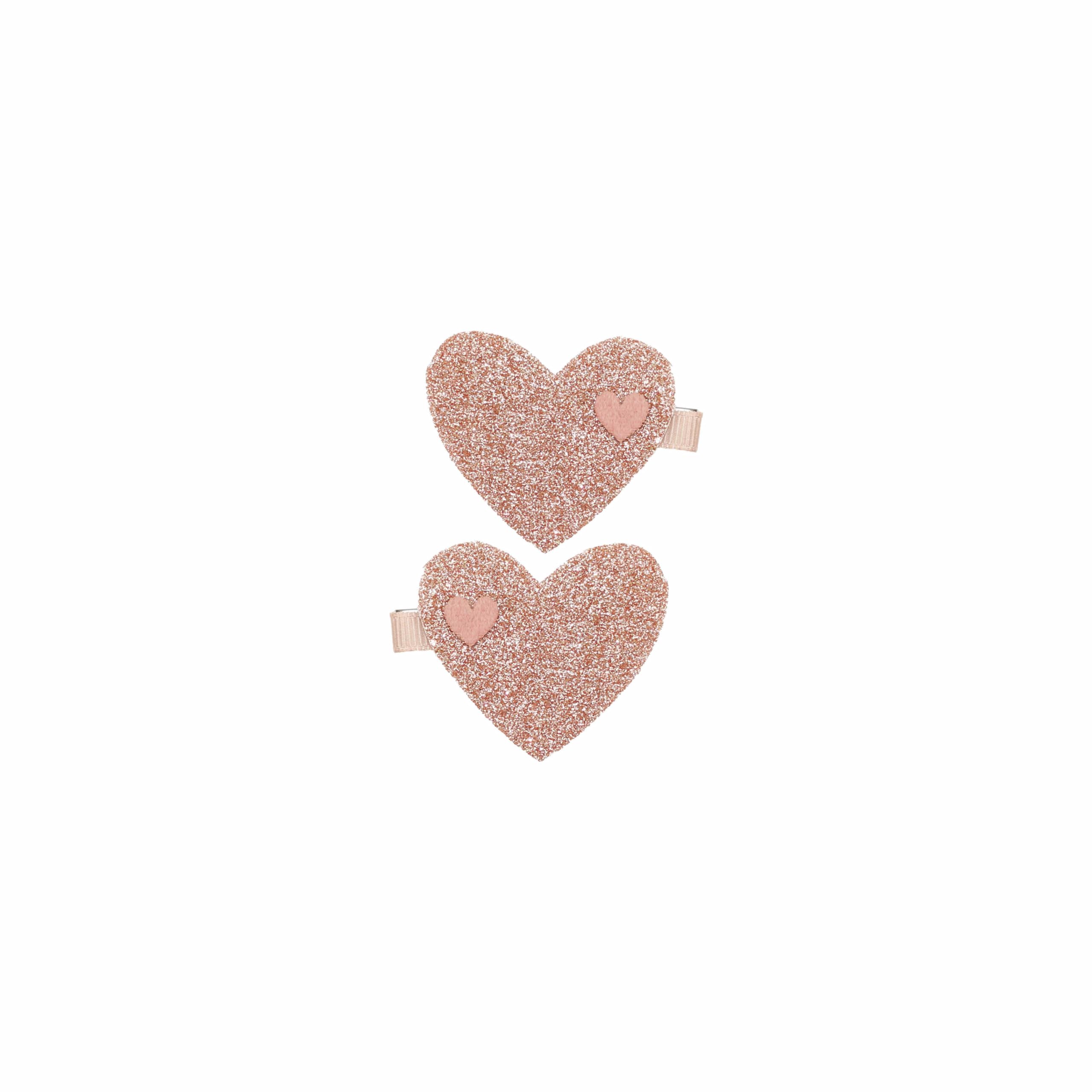 Klipsy w kształcie serca Lovisa | Sahara/Kiss