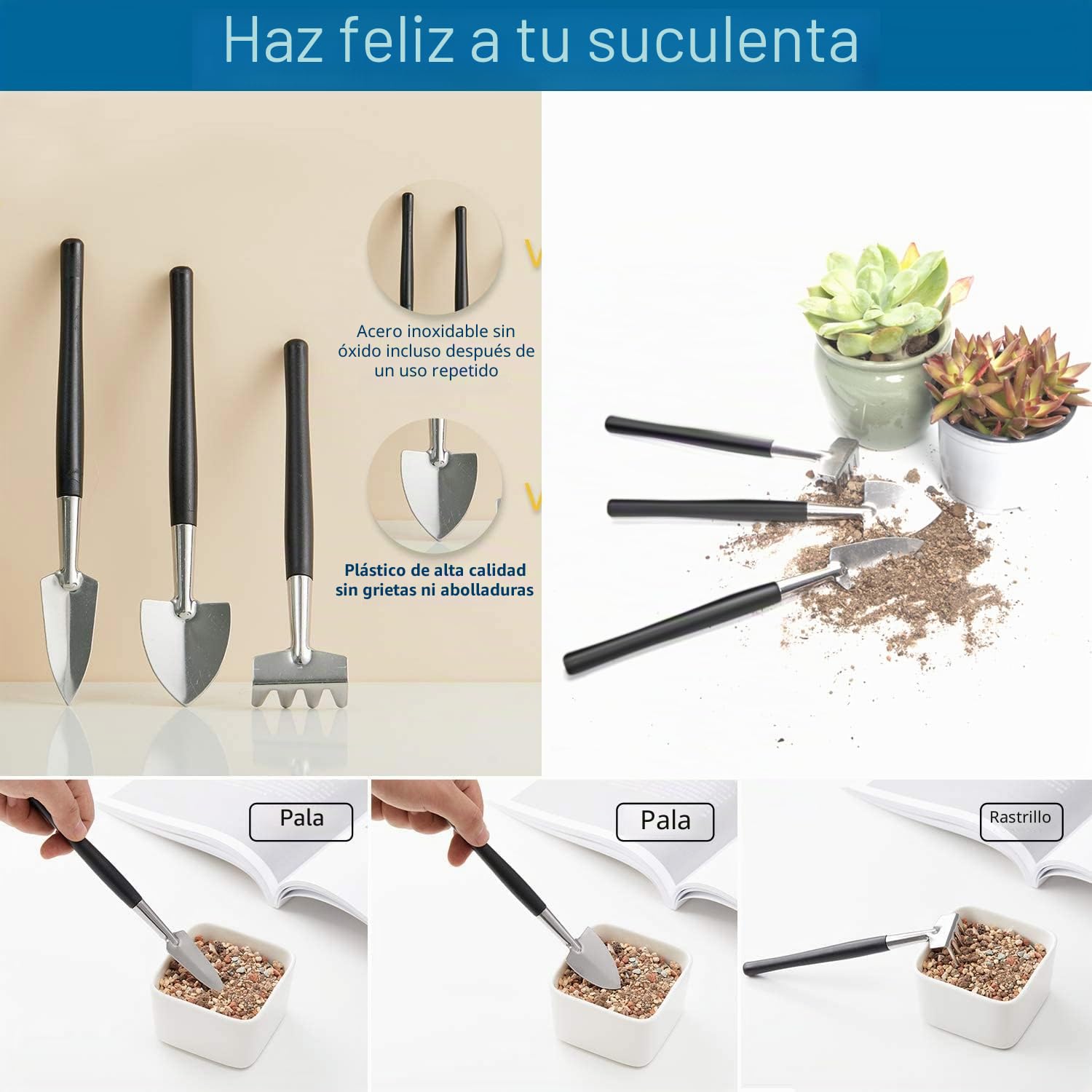 DEWINNER Juego de Herramientas de bonsái, Juego de Herramientas de bonsái, Juego de 24 Piezas de Herramientas de Mano de jardín Incluye Tijeras de poda, Tijeras de bonsái de Acero al Carbono
