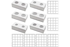 FRIMOONY Coin Holders in 6 Assorted Sizes with Pockets