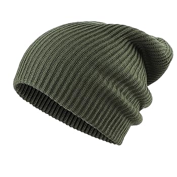 Home Prefer Rib Knit Beanie Hat for Men and Women (US, Alpha