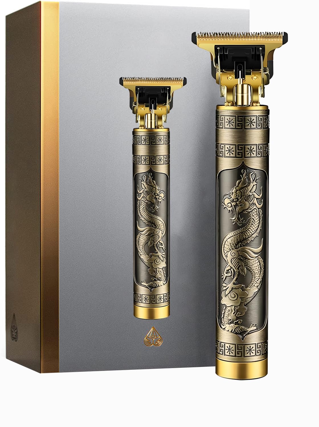 Hair Trimmer For Men Buddha Style Trimmer, Professional Hair Clipper, Adjustable Blade Clipper, Shaver For Men, Retro Oil Head Close Cut Trimming Machine, 1200 mah battery, Gold