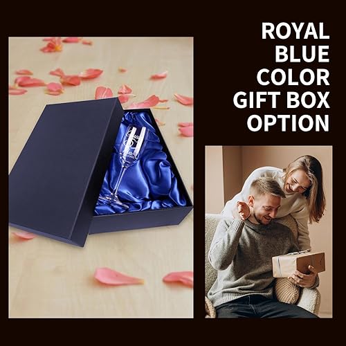 Miniatura 3 de Copas de champán de boda personalizadas, juego de 2 copas de champán, vasos de brindis para el señor y la señora, decoración de boda, copas de