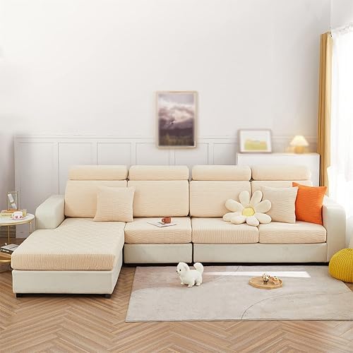 Vista 37 de Funda universal para sofá modular, fundas elásticas individuales para sofás, cojines de sofá de repuesto en forma de L, funda de asiento para sofás