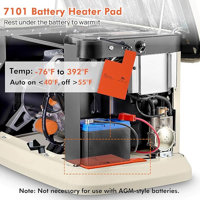 7101 Almohadilla calentadora de batería para generador miniatura 5