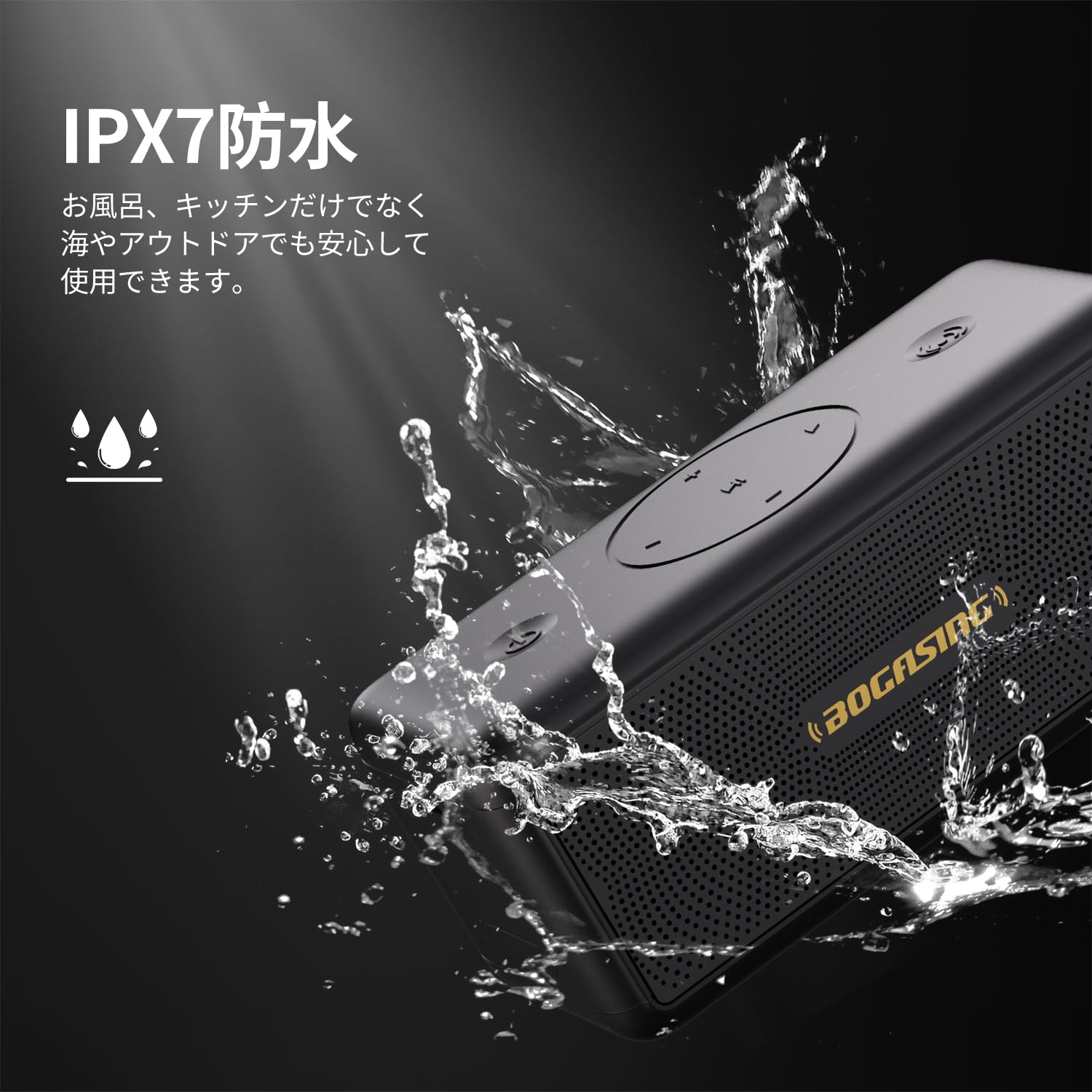 Amazon.co.jp: BOGASING M5 Bluetoothスピーカー ポータブル