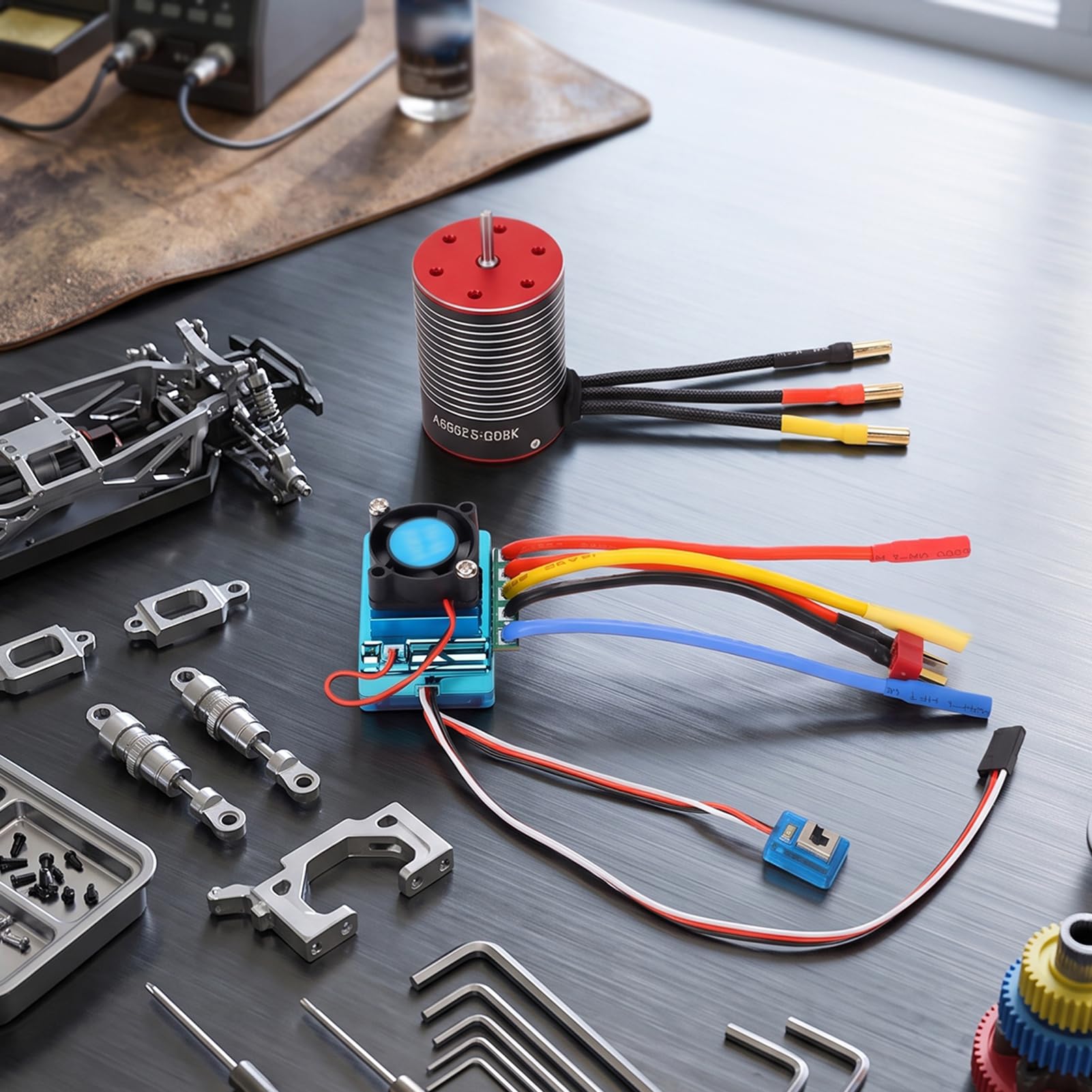 Silnik Bezszczotkowy do RC Car 5200KV, Wysoki Moment Obrotowy | Wodoodporna konstrukcja, trwała aluminiowa obudowa, przyjazny dla użytkownika interfejs programowania