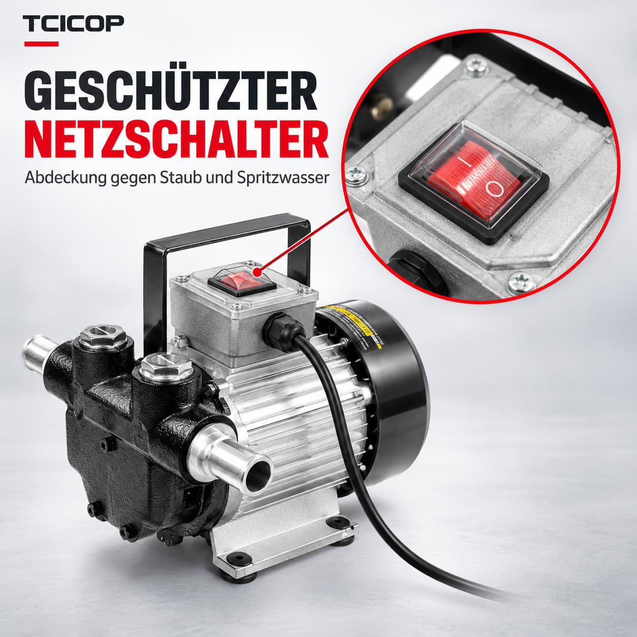 Pompe à diesel 220 V 550 W, pompe à huile auto-amorçante 2800 tr/min, pompe à huile chauffante, puissance d'aspiration 5 m, pompe d'aspiration 60 l/min, pompe à tonneau pour pelleteuse, camion
