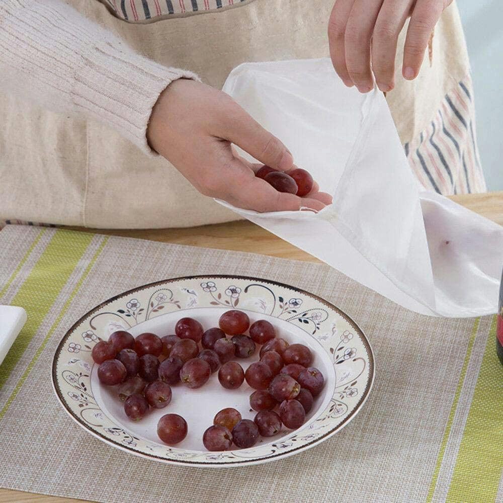 Set Da 3 Sacchetti Filtranti In Nylon Per Latte Di Mandorle, Riutilizzabili, Con Cordoncino, 20x30 Cm, Perfetti Per Formaggio, Yogurt E Succhi Di Frutta