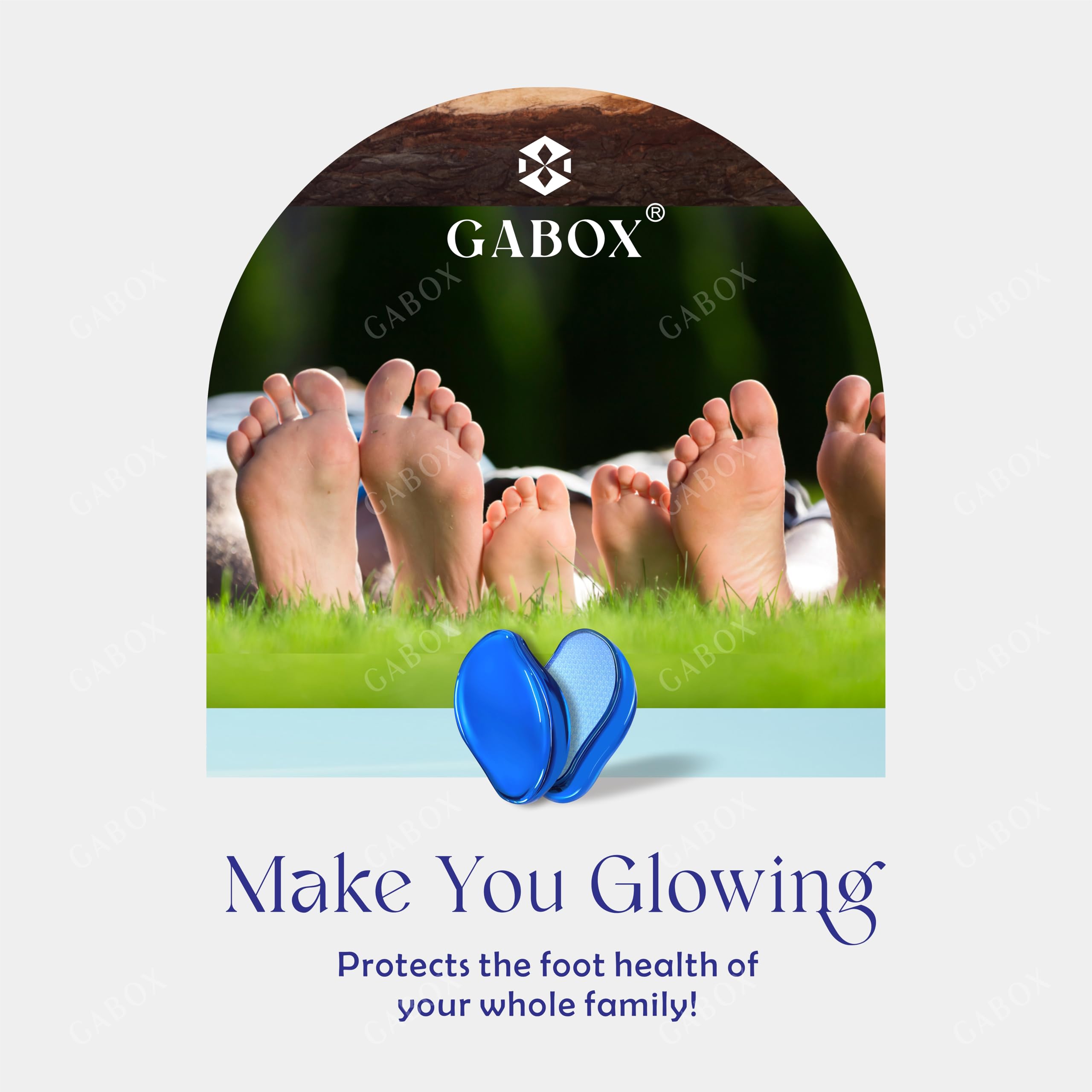 Removedor de callos para pies de piel muerta, raspador de talón de ducha, herramienta de pedicura para hombres y mujeres, spa de pies, azul cristal