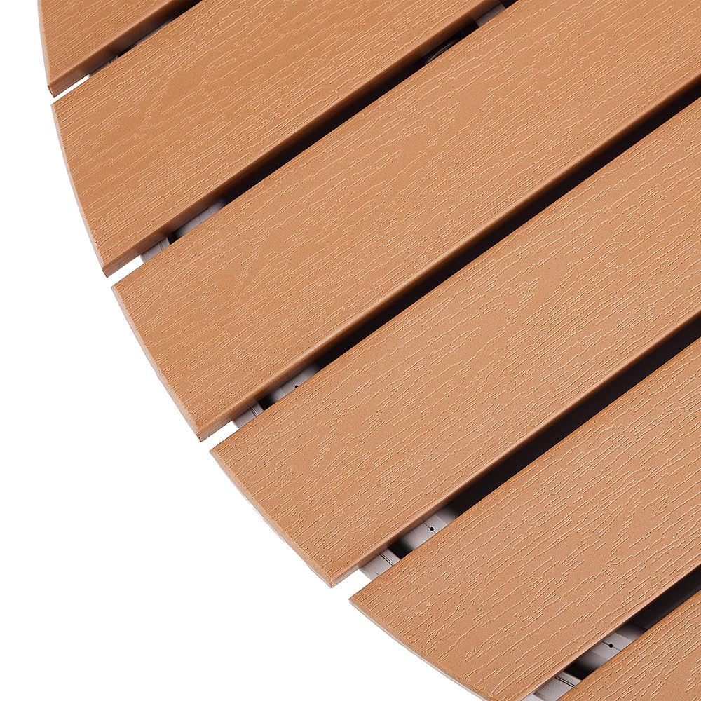 Home Deluxe WPC Ducha de pie CALIA Teak - ⌀ 70,5 cm | Ducha de pie, ducha al aire libre, ducha de jardín, ducha al aire libre.