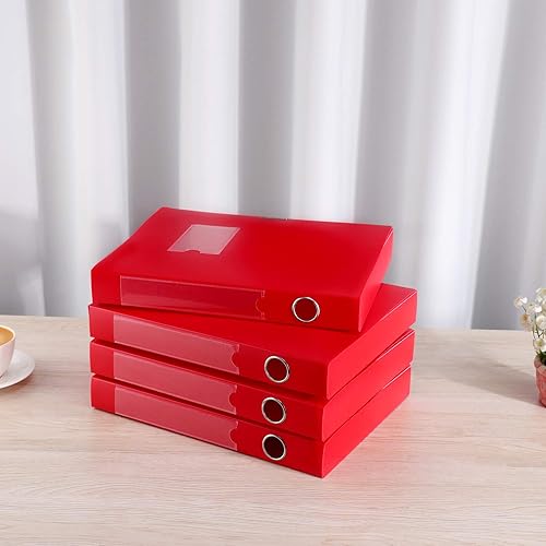 Miniatura 6 de HUA JIE Cajas de almacenamiento A4 de plástico con tapa, organizador de carpetas de archivos, caja de archivos para oficina, papel tamaño carta,