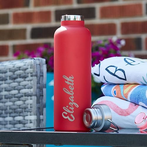 Miniatura 2 de GAM - Botella de agua personalizada con grabado láser, botella de agua de metal de 25 onzas, botella de agua personalizable de acero inoxidable con