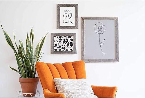 Miniatura 3 de BarnwoodUSA LLC 17 x 22  Marcos de fotos de madera rústica recuperada real a medida, hechos a medida, decoración de granero de 1.5 pulgadas de