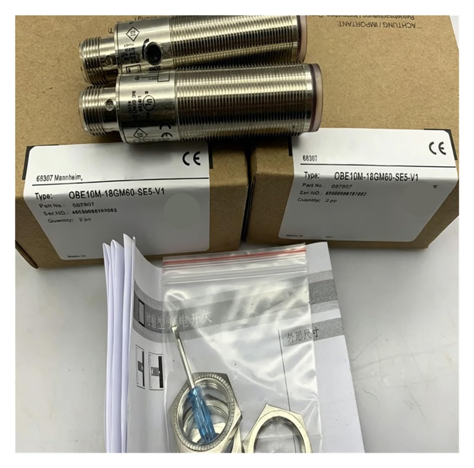 Tpkmvgap One Color 1Pcs Nbb10/Nbn15-30Gm40-Z0-V1 Nbb1-3M22-E2-0,3M-V3 Proximity Switch Sensor(Nbb10-30Gm40-Z0-V1)
