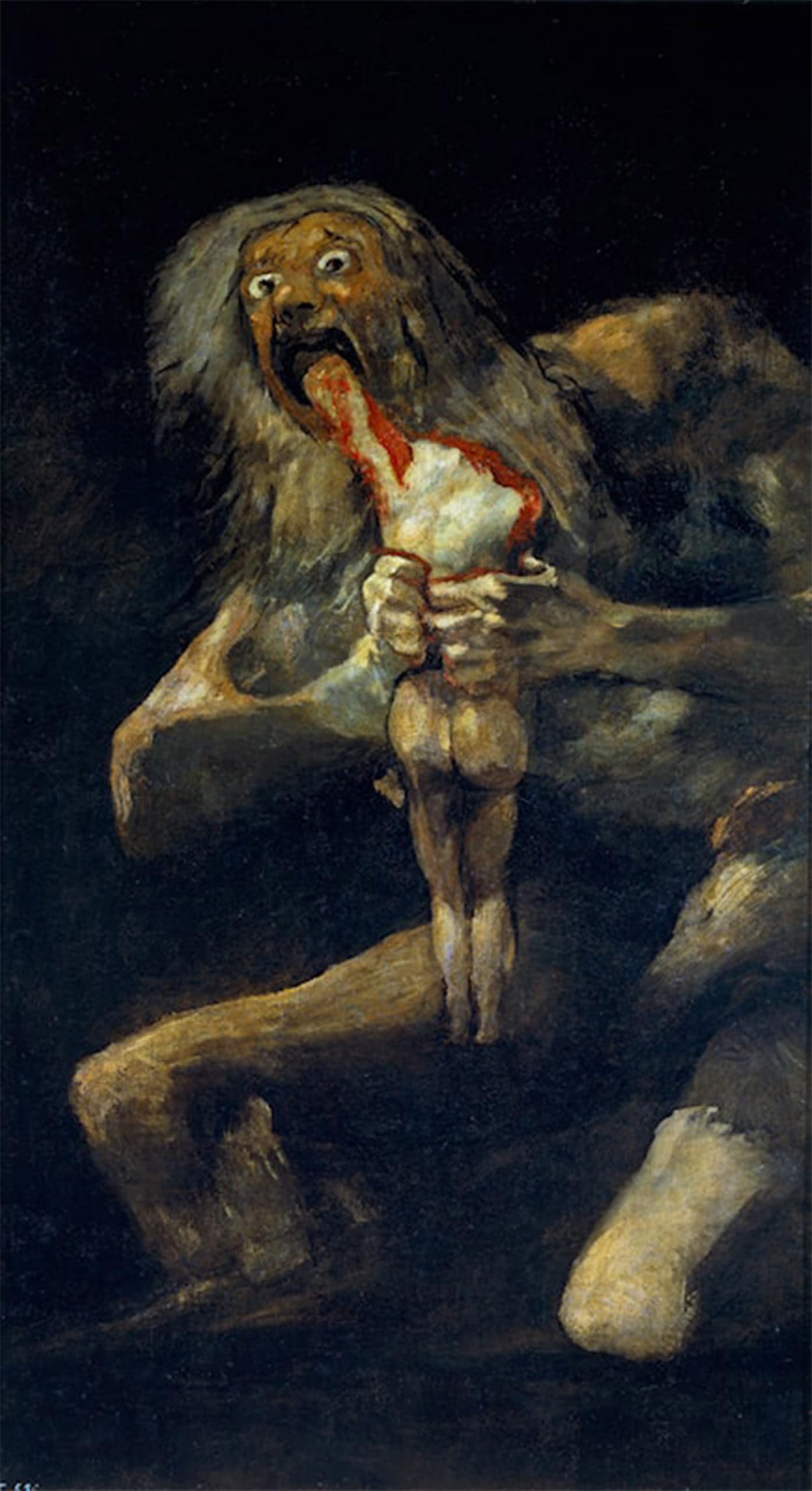 SERENDIPITP Retro Picture Poster Wall Art Pictures Painting Devouring His Sons by Francisco De Goya Wall Art Canvas Print for Wall Decor 60x90cm