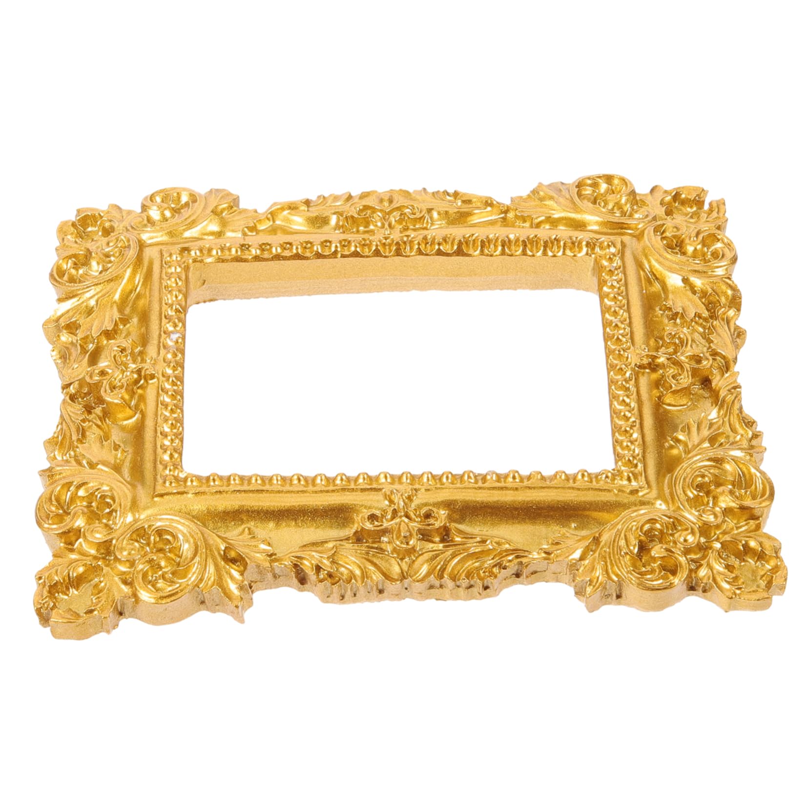 Cadre photo mini rétro en résine dorée Cabilock pour décoration de bureau (10 pièces)