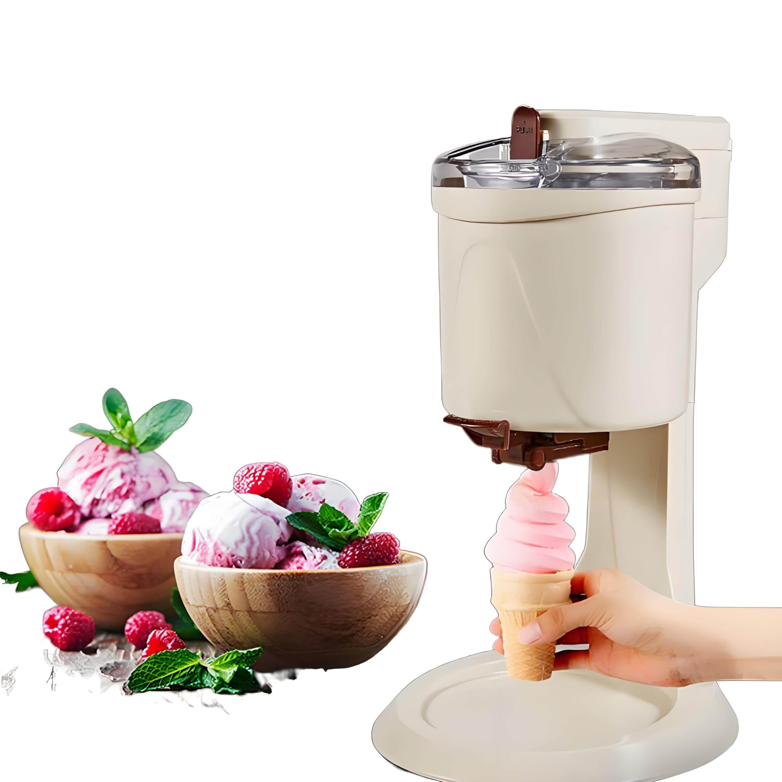 Sorbetière Domestique, Machine à Glace à l'italienne Professionnelle, Accessoires de Cuisine rafraîchissants pour l'été, pour Une préparation Rapide et Facile, Facile à Nettoyer
