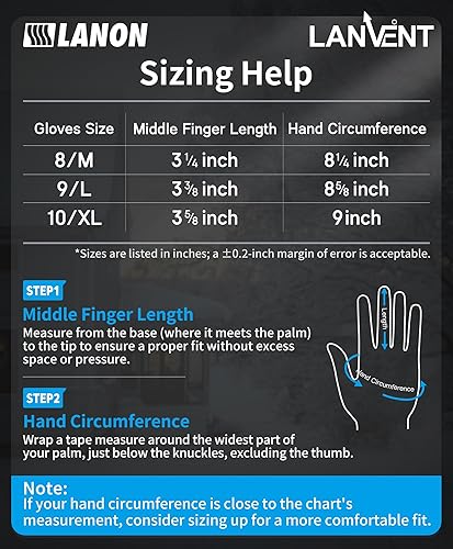 Miniatura 6 de LANON - Guantes de trabajo de invierno impermeables, con revestimiento de poliuretano permeable a la humedad, guantes cálidos para congelador y