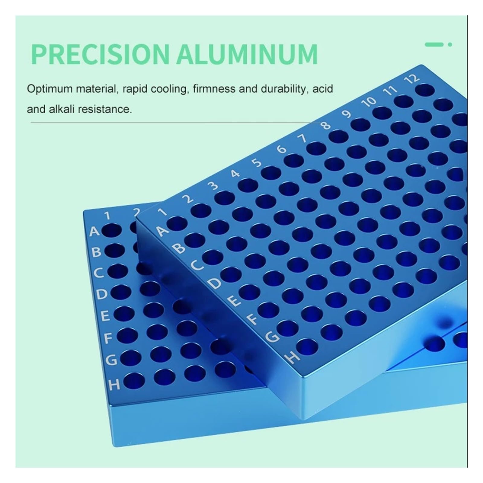 Gradilla Para Tubos De Centrífuga Caja de hielo de aluminio, bloque de tubo centrífugo de 0,2~50ml, termostato de baja temperatura, módulo de congelación multiusos preenfriado | 1.5-2ml-40Holes