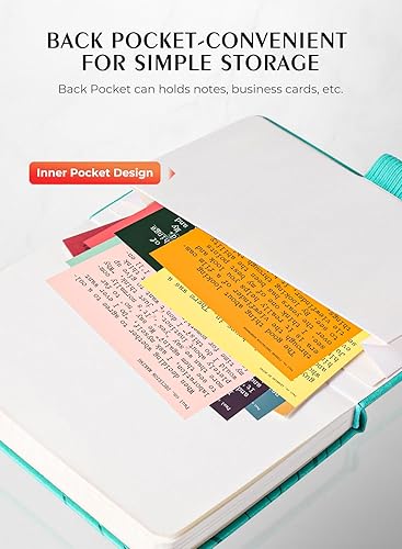 Miniatura 4 de AISBUGUR - Cuaderno de bolsillo, cuaderno pequeño, paquete de 2 unidades, total de 320 páginas, cuaderno de bolsillo de 3.7 x 5.7 pulgadas (paquete