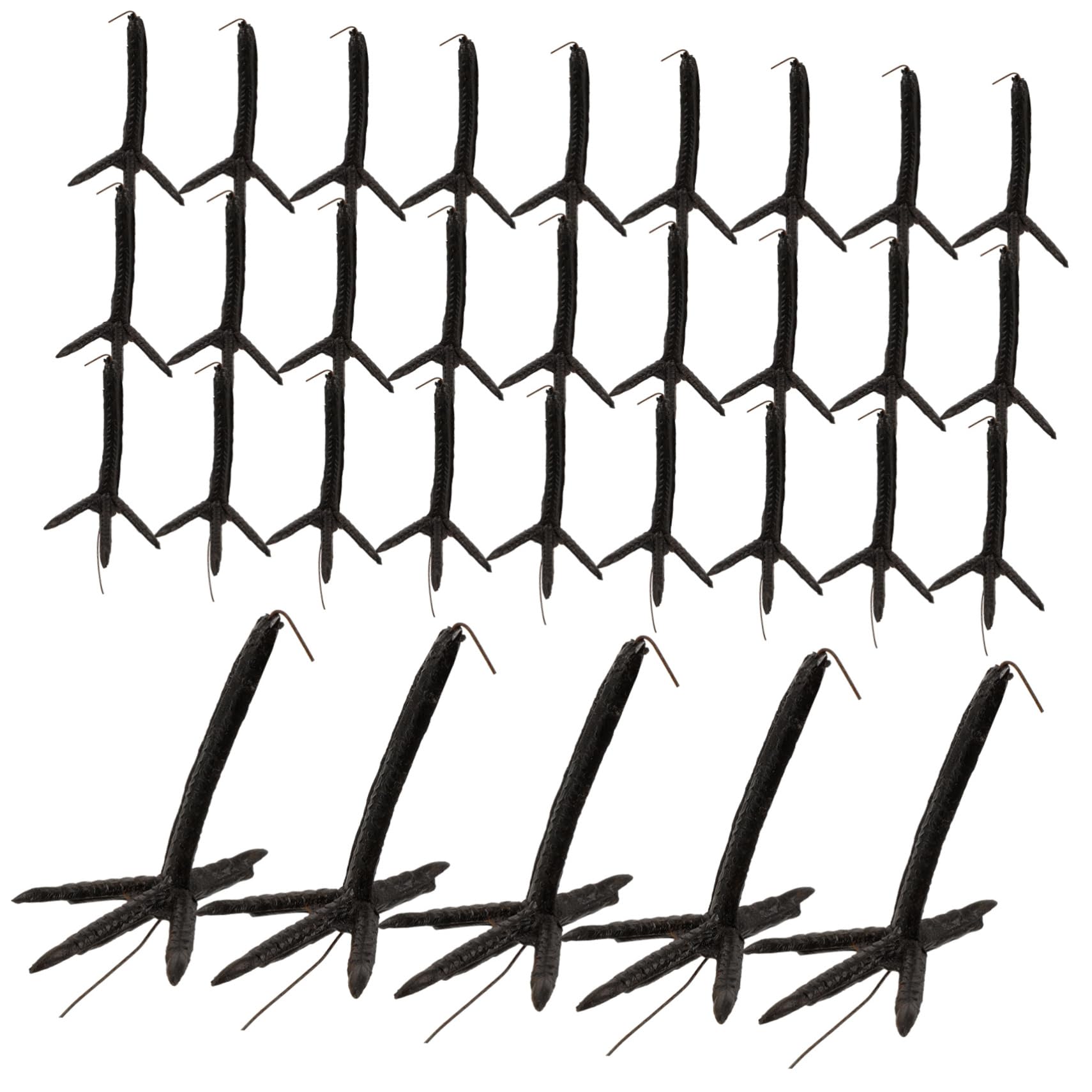 VILLCASE 50pcs Plastic Claw Accessories Chicken Stuff Plastic Chick Toy Part Chicken Claw Part Plastic Chick Foot Chicken Toy Parts Chick Feet Chick Claws Stuffed Toy Parts Paw Chicken Feet