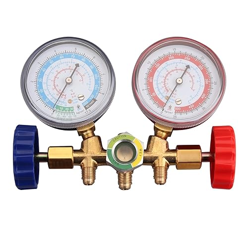 Miniatura 3 de AC Manifold Gauge Set AC Refrigeración 3FT Color Manguera Fit R404A R134a R12 R22