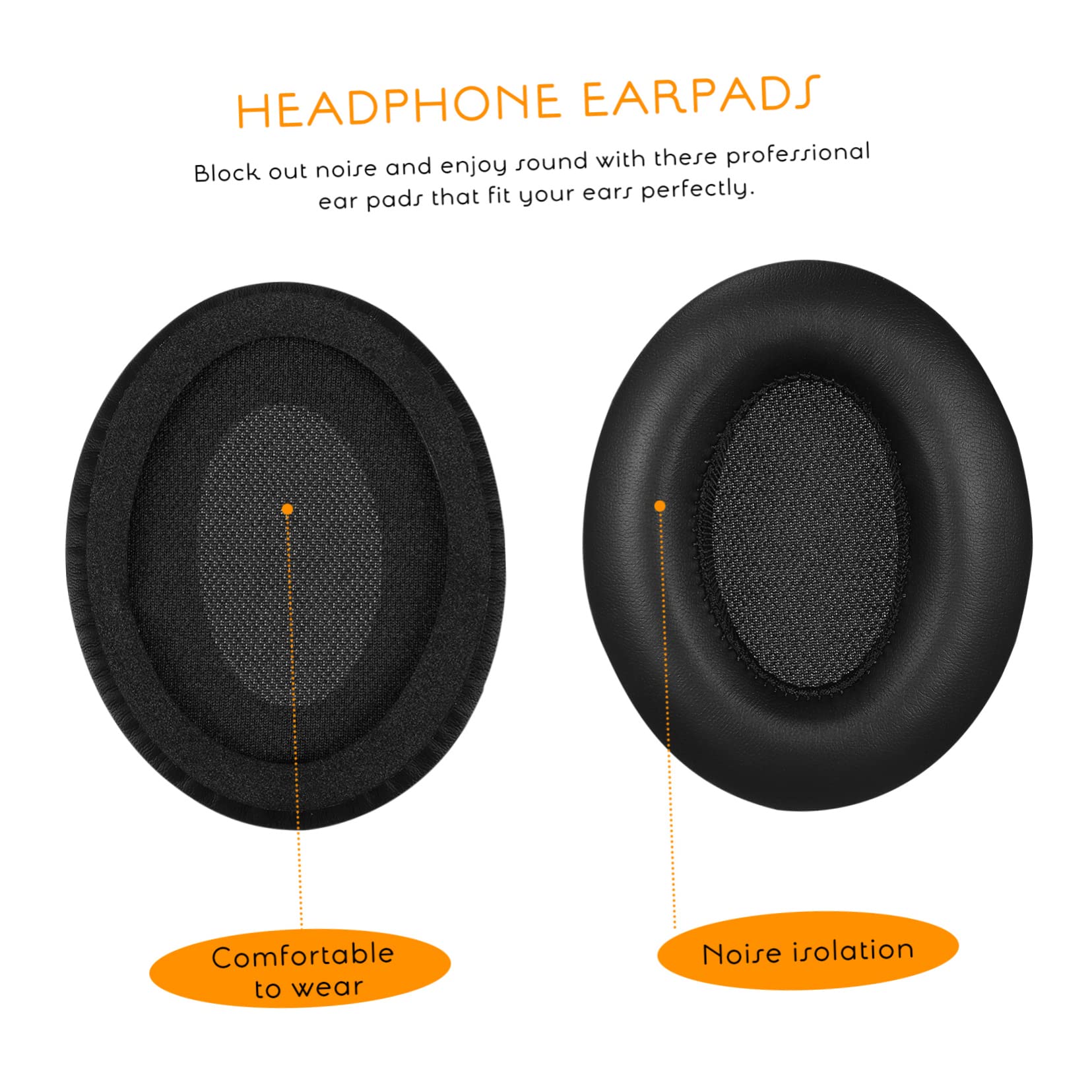 Angoily 5paires Coussinets De Remplacement pour Casque Écouteurs Anti-Bruit Faciles à Installer