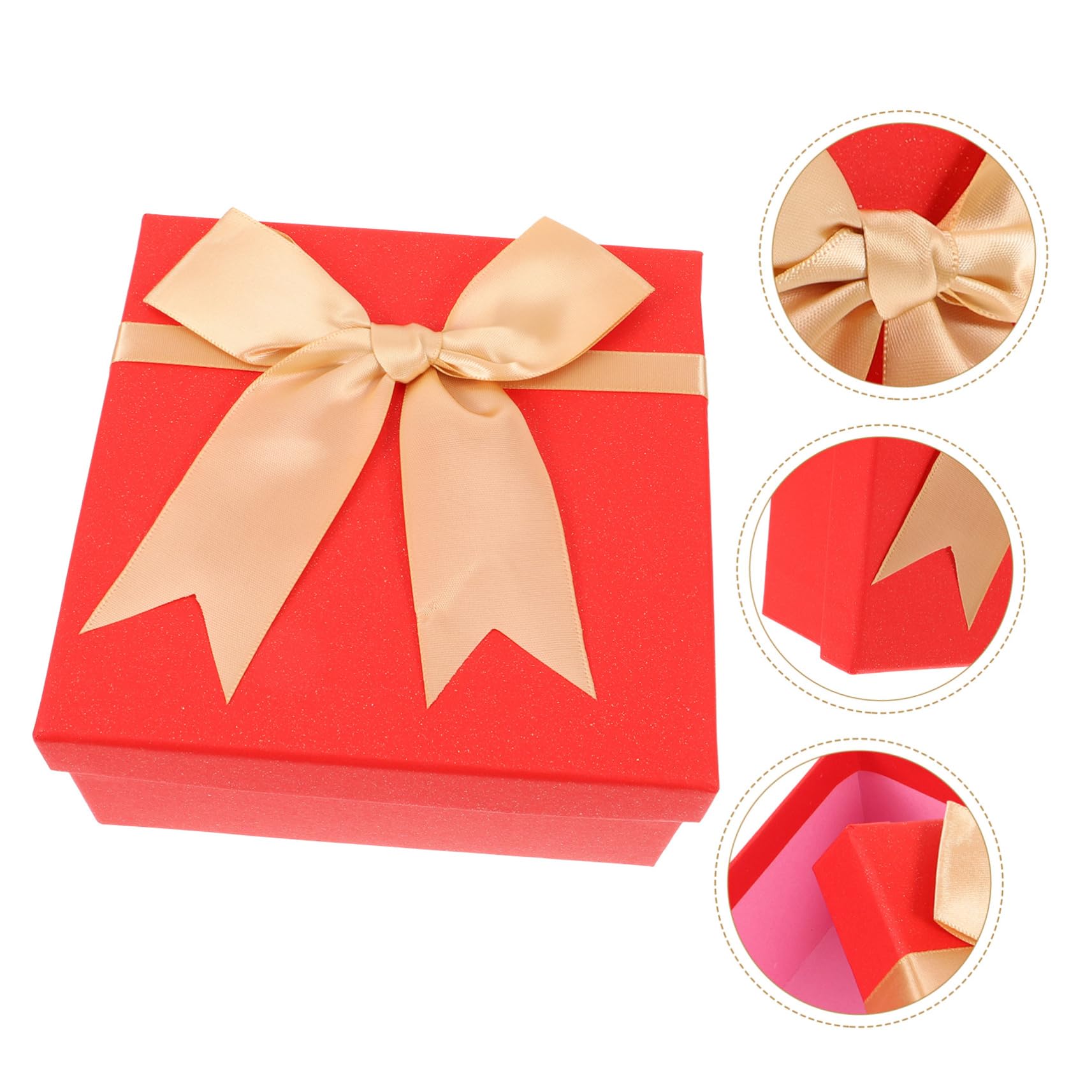 Ipetboom 5 Stück Rote Dekorative für Hochzeiten Kleine Geschenkverpackung aus Karton für Partys Geburtstage und Besondere Anlässe für Geldgeschenke und Süßigkeiten