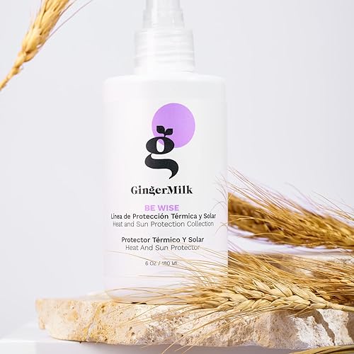 Miniatura 7 de Leche de jengibre | Protector térmico y solar para todo tipo de cabello de mujeres y hombres, hidrata y previene el encrespamiento - 6 oz | Be Wise