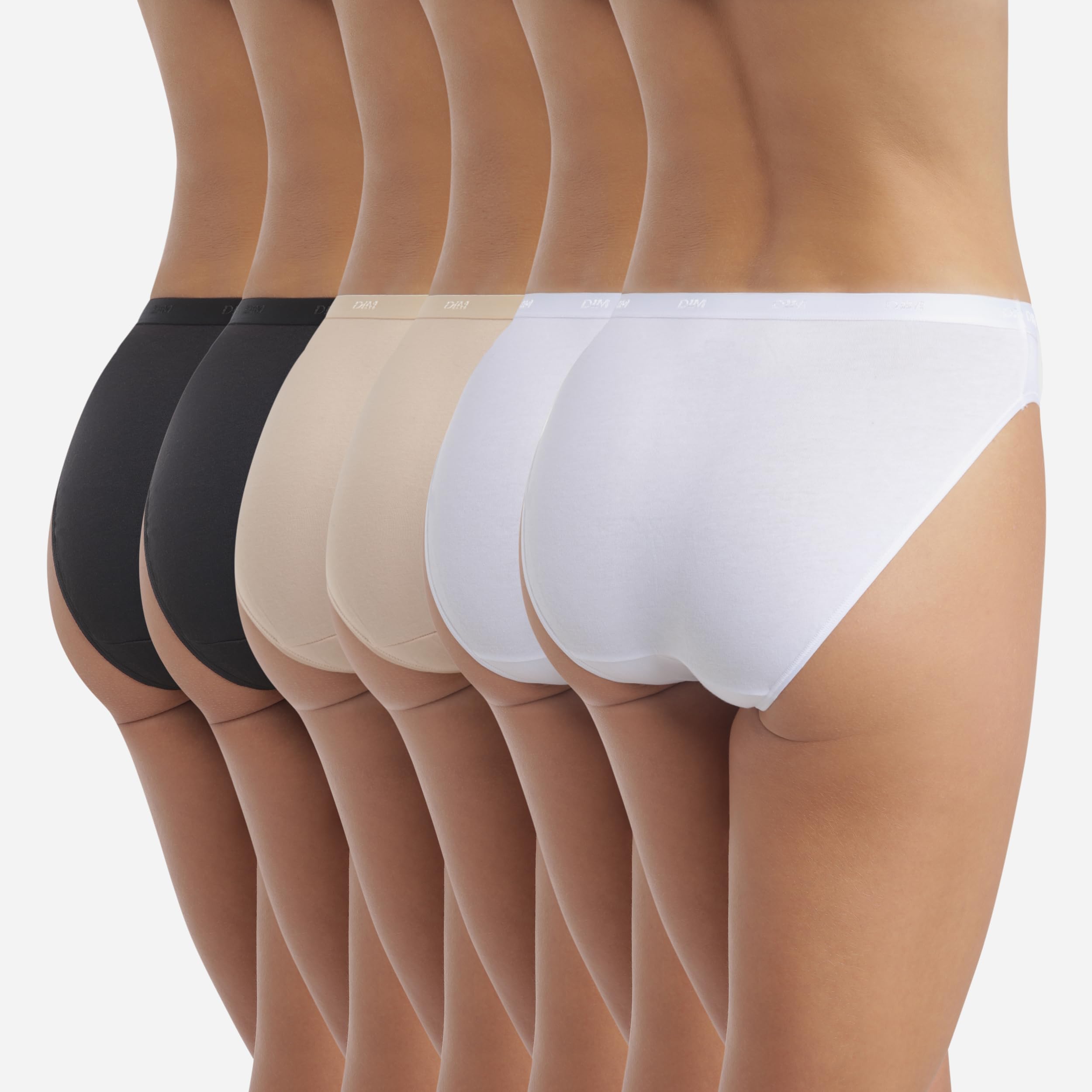 Visiter la boutique Dim DIM Culottes Femme Lot de 6 | Les Pockets EcoDIM Coton | Douceur & Confort | Ceinture Invisible | Multicolores | Style Classique in use