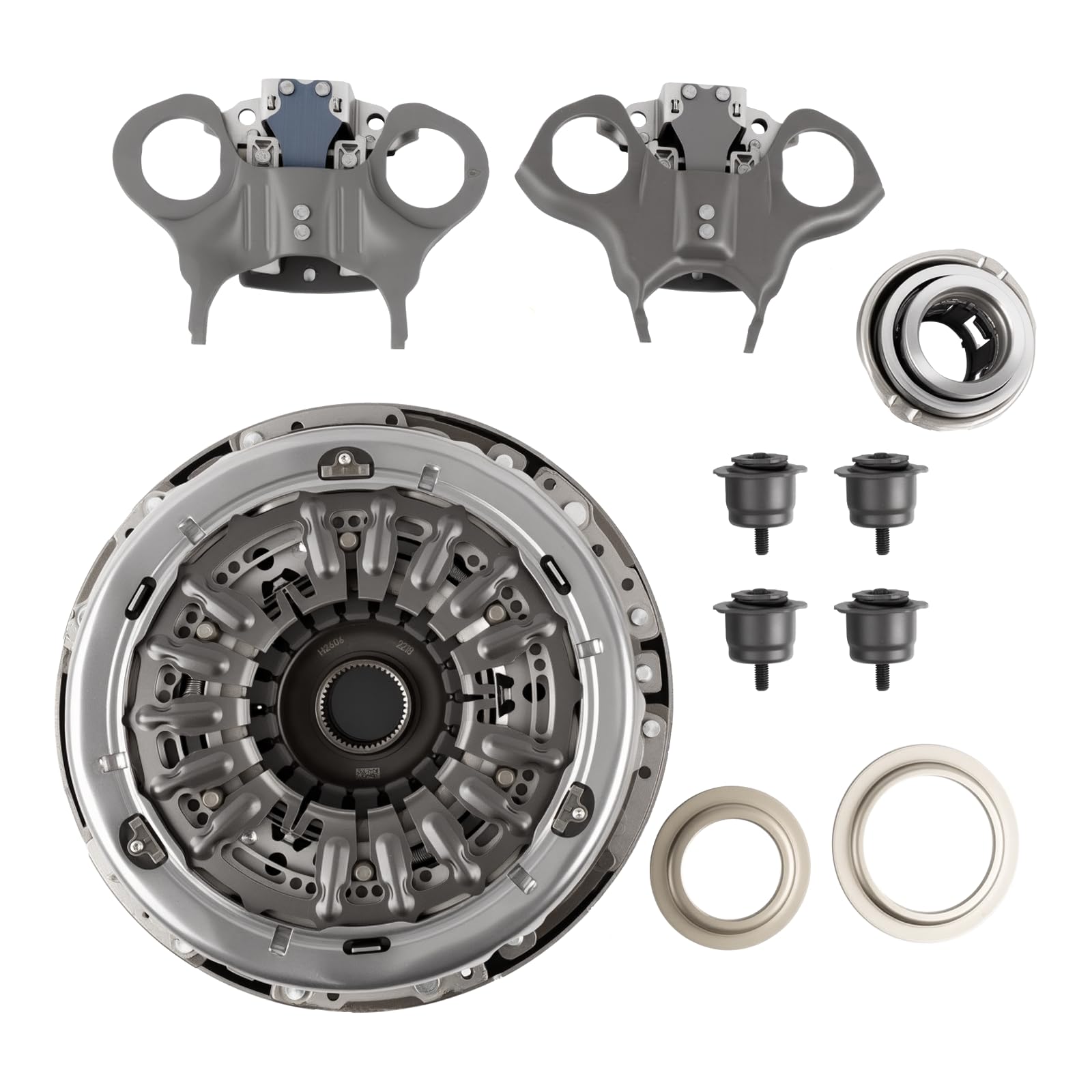 Photo 1 of [MINOR USAGE] Hututimo DPS6 6DCT250 Transmission Clutch Kit with Clutch Compatible with 2012-2018 Ford Focus 2.0L, 2011-2019 Fiesta 1.6L, 2018-2021 EcoSport, Replaces 602000800