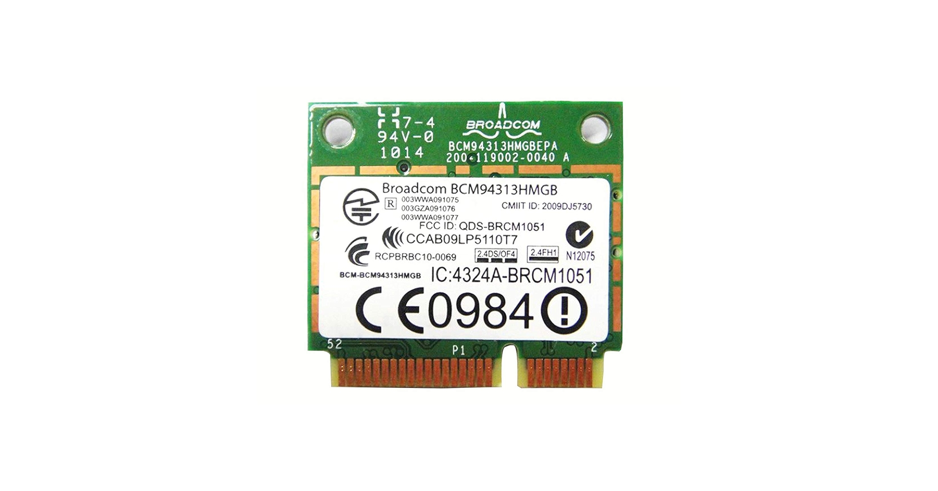 BroadCom BCM94313HMGB BCM4313 Half Mini PCIe BT Bluetooth WLAN WIFI Wireless Card for HP Laptop 598711-001 600370-001 657308-001 657325-001