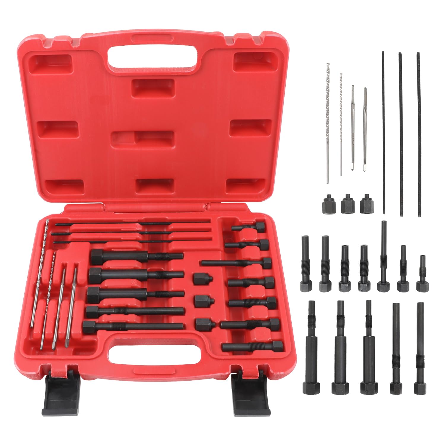 Glow Plug Removal Tool Kit - 22PCS Glow Plug Electrodes Removal Tool Set Automotive Replacement Fuel Glow Plug Kits for M8 & M10 Glow Plug Removal