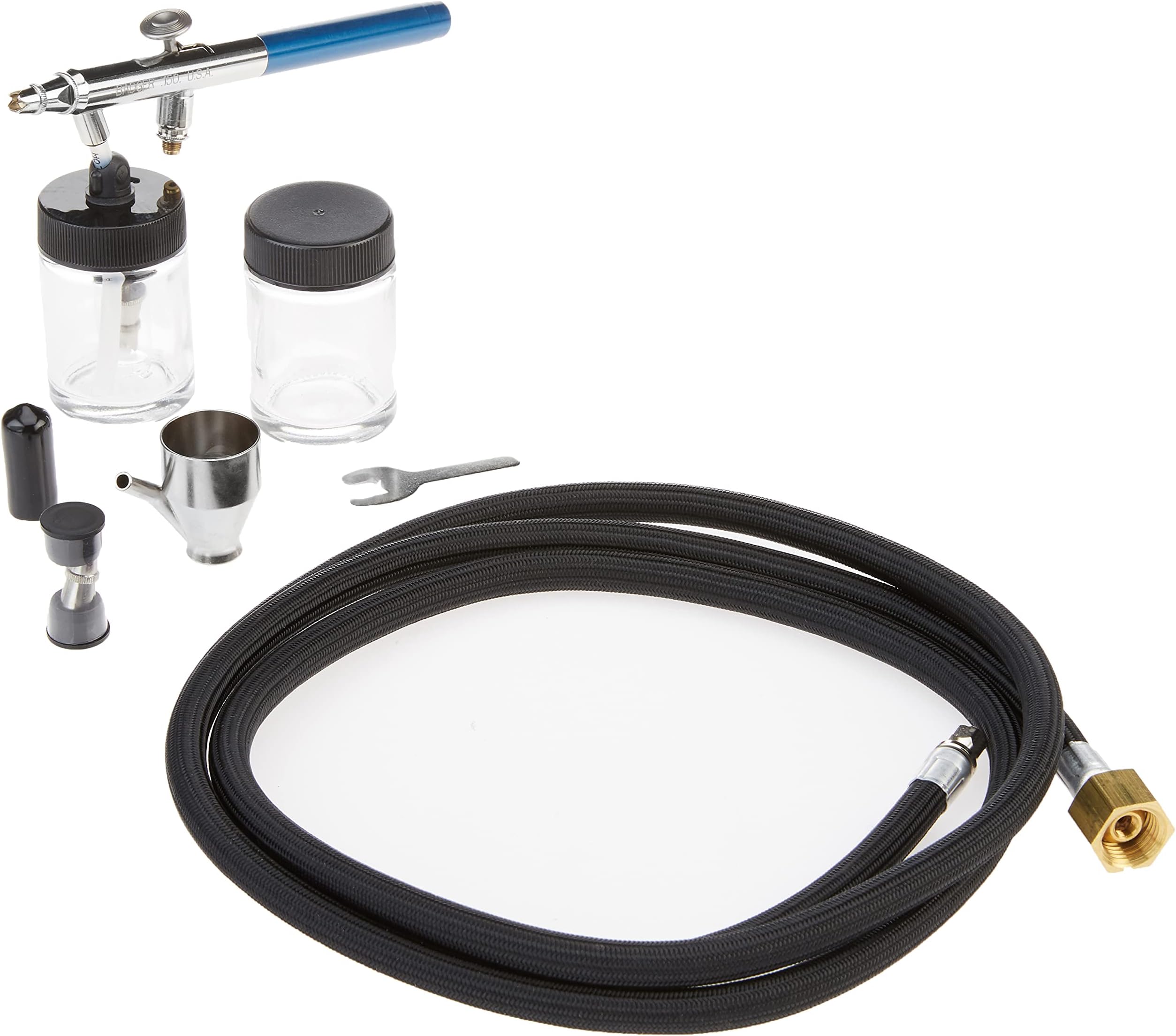 Masino Badger Air-Brush Co. 150-7 Professional Airbrush Set, Red