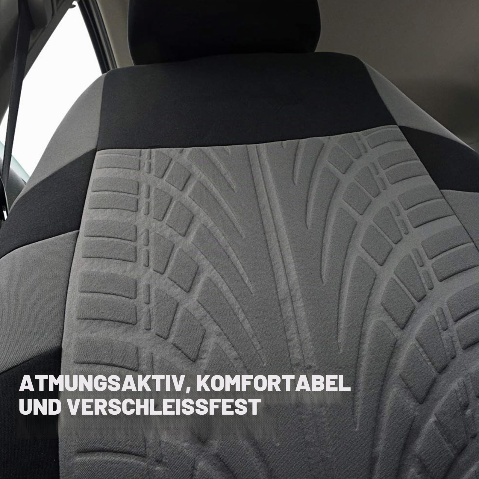 Sitzbezüge Auto 5 Sitze rutschfest für Opel Crossland 2017-2024