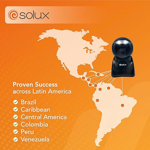 Miniatura 8 de SOLUX Escáner de código de barras manos libres QR 2D Escáner automático omnidireccional de detección - Escáner de código de barras 2D - Escáner de