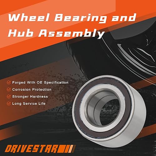 Miniatura 5 de (par) DRIVESTAR 510112 Cojinete de cubo de rueda delantera para Alfa Romeo 2012 Mito para Fiat 2012-19 500,16-18 500X para Nissan 2024 Kicks, 15-17
