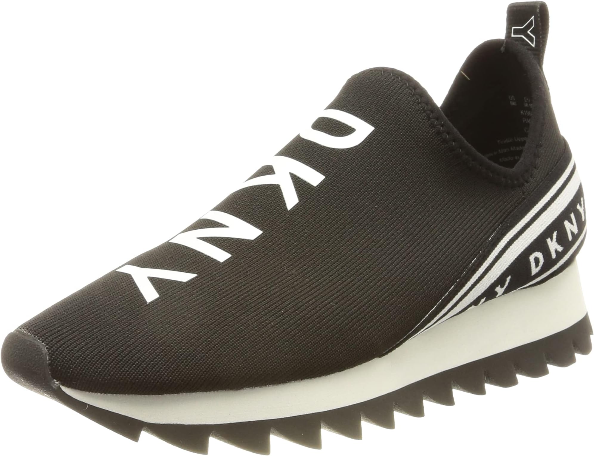 DKNY Women's Abbi Knit Slip-On Logo Sneaker