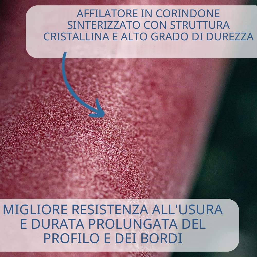 Westmark Acciaino + Custodia Protettiva, Lunghezza: 50,6 cm, Rubino Sinterizzato/Plastica, Sieger-Long-Life, Rosso/Nero, 197222E6