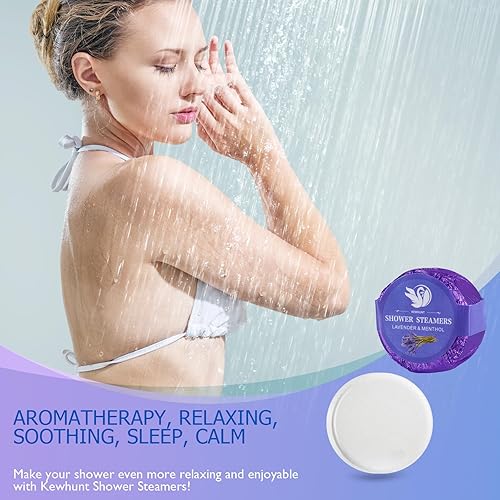 Miniatura 2 de Paquete de 12 vaporizadores de ducha de aromaterapia, bombas de ducha de lavanda con aceites esenciales, regalos de relajación para mujeres, bombas