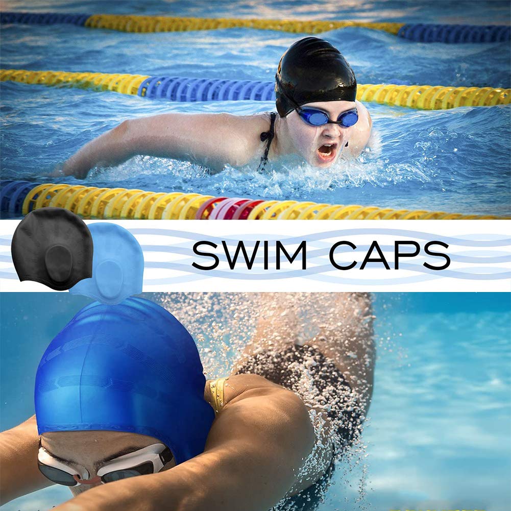 Cuffia Da Nuoto Unisex In Silicone Con Bandiera Del Kenya - Modello Divertente E Originale - Impermeabile, Elastica, Per Capelli Lunghi E Corti - Taglia Unica