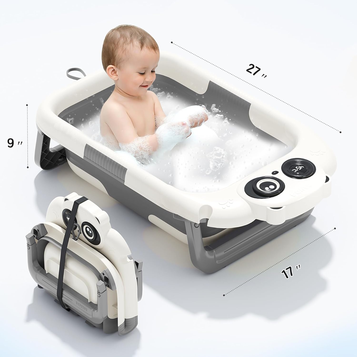 Ultimate Comfort: The Foldable Baby Bathtub That Grows with Your Child